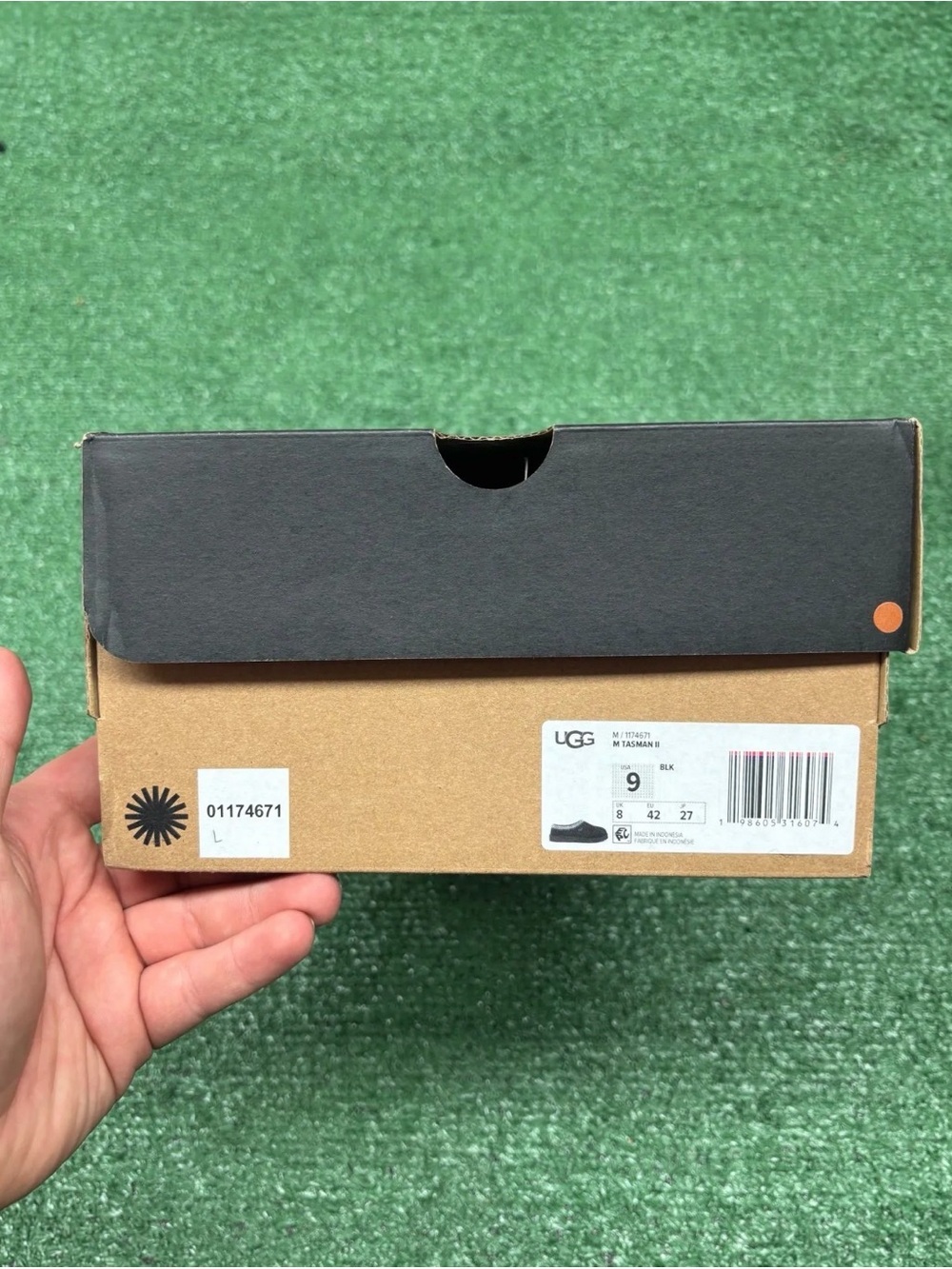 UGG TASMAN II SLIPPER BLACK SIZE 9 - Picture 9 of 9
